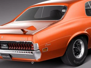 Cougar 1970 3D Model
