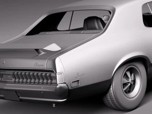 Cougar 1970 3D Model