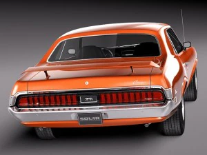 Cougar 1970 3D Model