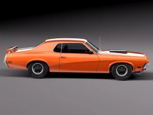 Cougar 1970 3D Model