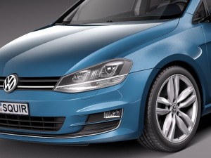 Volkswagen Golf Variant 2014 3D मॉडल