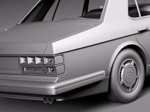 Bentley Turbo R 1988-1997 3D Model