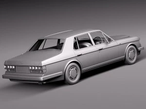 Bentley Turbo R 1988-1997 3D Model