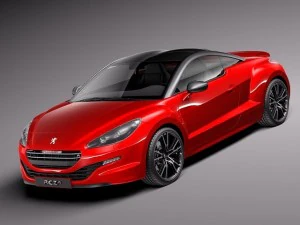Peugeot RCZ R 2014 Model 3D