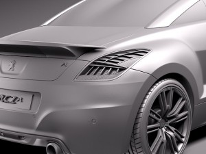 Peugeot RCZ R 2014 3D Modell