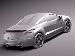 Peugeot RCZ R 2014 3D Modell