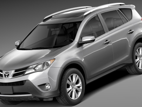 Toyota RAV4 2013 Lowpoly Modelo 3D