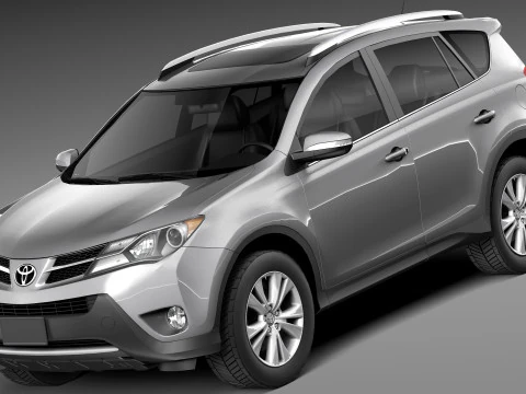 Toyota RAV4 2013 Lowpoly Modello 3D
