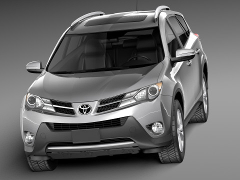 Toyota RAV4 2013 Lowpoly Modelo 3D