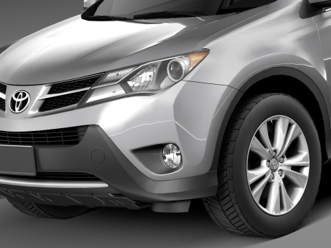 Toyota RAV4 2013 Lowpoly Modelo 3D