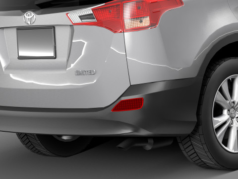 Toyota RAV4 2013 Lowpoly Modelo 3D