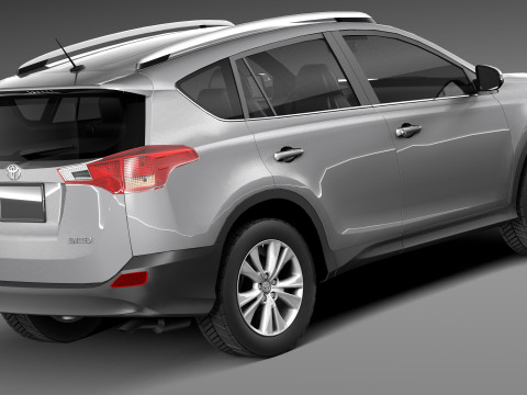 Toyota RAV4 2013 Lowpoly Modelo 3D