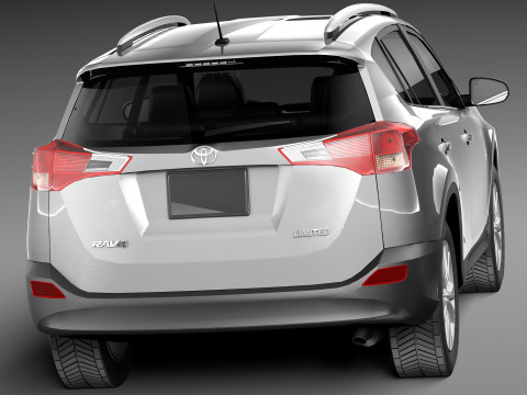 Toyota RAV4 2013 Lowpoly Modelo 3D