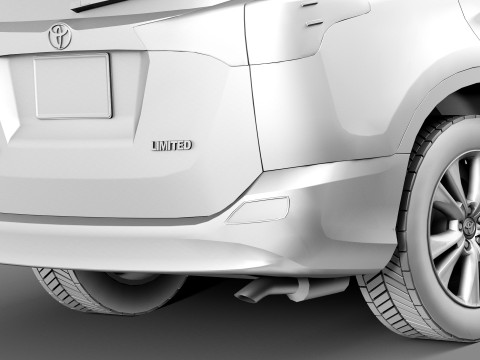 Toyota RAV4 2013 Lowpoly Modelo 3D