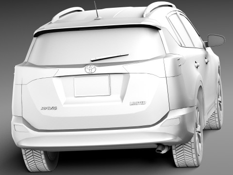 Toyota RAV4 2013 Lowpoly Modelo 3D