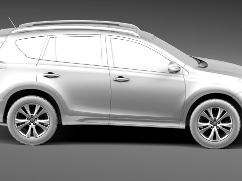 Toyota RAV4 2013 Lowpoly Modelo 3D