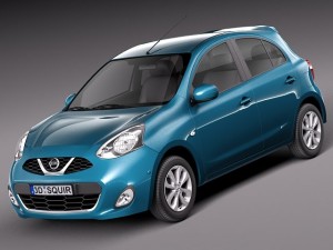 Nissan Micra 2014 3D मॉडल