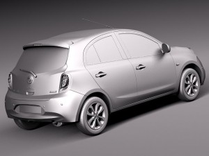 Nissan Micra 2014 3D Model