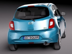 Nissan Micra 2014 3D Model