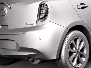 Nissan Micra 2014 3D Model