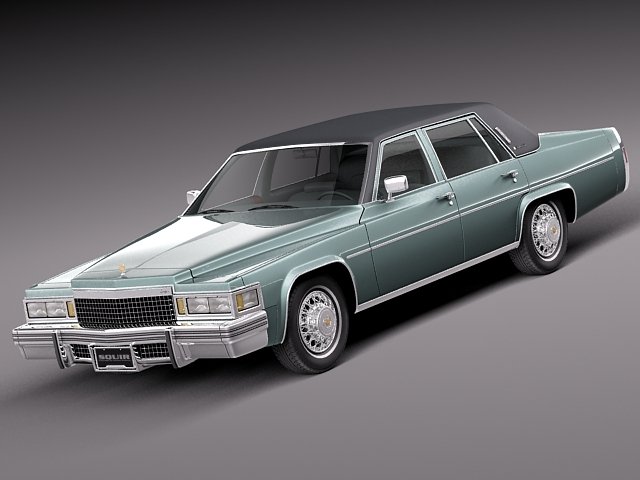 Cadillac Deville Sedan 1977 Modelo 3D .c4d .max .obj .3ds .fbx .stl .blend 