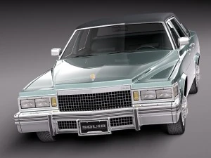 Cadillac Deville Sedan 1977 3D Model