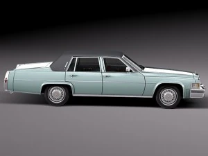 Cadillac Deville Sedan 1977 3D Model