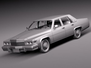 Cadillac Deville Sedan 1977 Modelo 3D