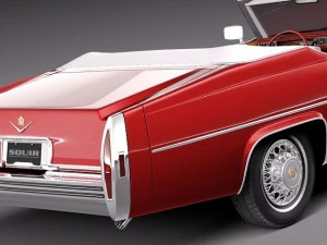 Cadillac Deville Convertible 1977 3D Model