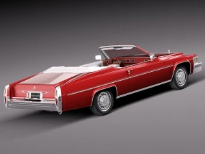 Cadillac Deville Convertible 1977 3D Model