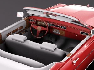 Cadillac Deville Convertible 1977 3D Model