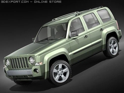 Jeep Patriot 3D Model .c4d .max .obj .3ds .fbx .stl .blend 