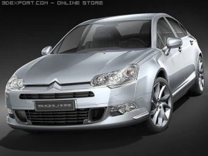 Citroen C5 2008 sedan 3D Model