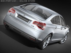 Citroen C5 2008 sedan Model 3D