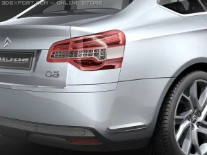 Citroen C5 2008 sedan 3D Model
