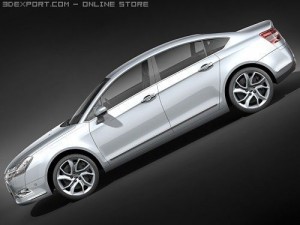 Citroen C5 2008 sedan Model 3D