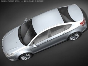 Citroen C5 2008 sedan Model 3D