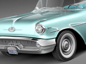 Oldsmobile 88 1957 Convertible 3D Model