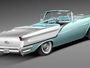 Oldsmobile 88 1957 Convertible 3D Model