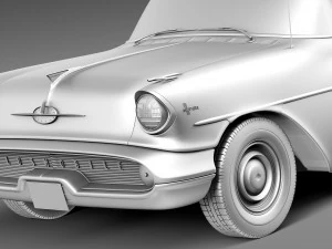 Oldsmobile 88 1957 Convertible 3D Model