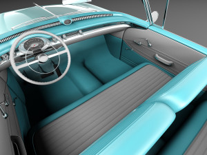 Oldsmobile 88 1957 Convertible 3D Модель