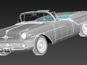 Oldsmobile 88 1957 Convertible 3D Model