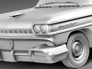 Oldsmobile 88 1958 Coupe 3D Model