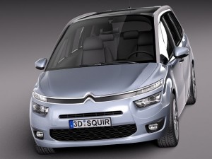 Citroen Grand C4 Picasso 2014 3D Model