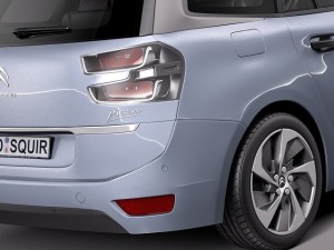 Citroen Grand C4 Picasso 2014 3D Model