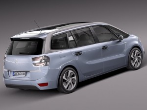 Citroen Grand C4 Picasso 2014 3D Model