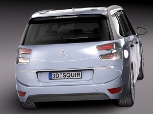 Citroen Grand C4 Picasso 2014 3D Model