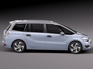 Citroen Grand C4 Picasso 2014 3D Model