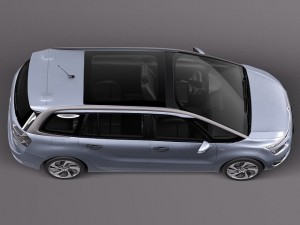 Citroen Grand C4 Picasso 2014 3D Model