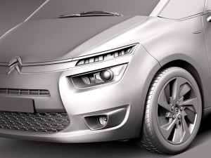 Citroen Grand C4 Picasso 2014 3D Model